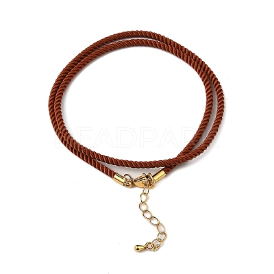 Nylon Milan Cord Necklace Making MAK-M028-01G-24-1