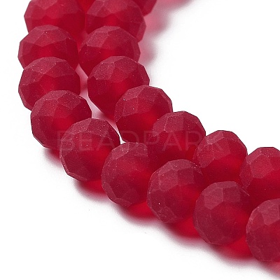 Transparent Glass Beads Strands X-EGLA-A034-T6mm-MD07-1