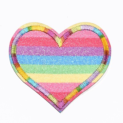 Heart Appliques X-DIY-S041-109-1