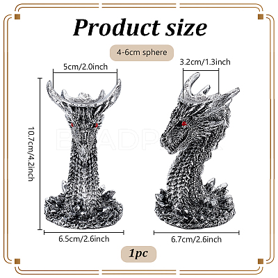 Resin Crystal Ball Holders ODIS-WH0038-228A-1