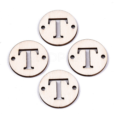 Unfinished Natural Poplar Wood Links Connectors WOOD-S045-140B-01T-1