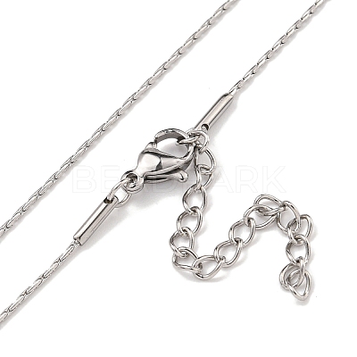 Non-Tarnish 304 Stainless Steel Boston Link Chain Necklaces NJEW-R266-06P-1
