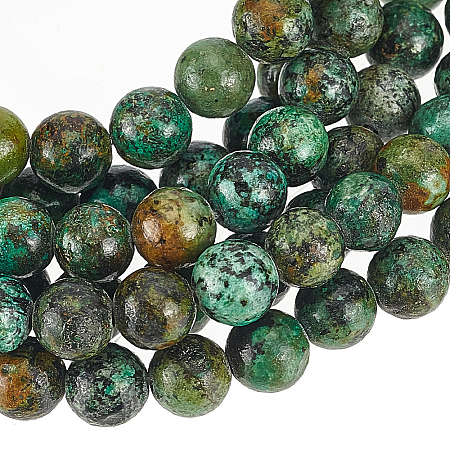 2 Strands Natural African Turquoise(Jasper) Beads Strands G-GO0007-09-1
