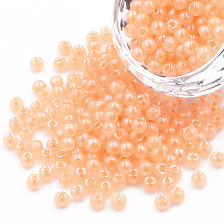 6/0 Imitation Jade Glass Seed Beads X1-SEED-N004-006-24-1