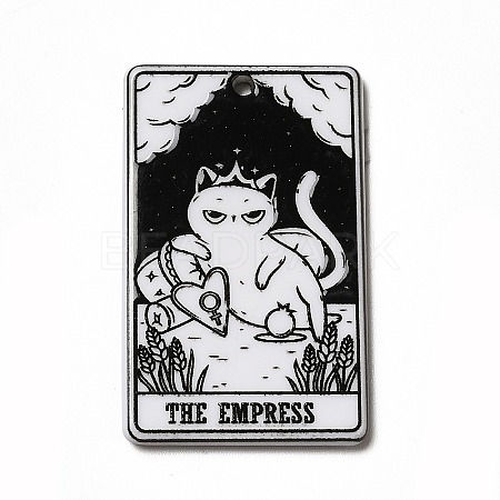 Tarot Theme Printed Acrylic Pendants MACR-G061-04L-1