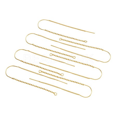 Brass Earring Findings KK-TA0007-22G-NF-1