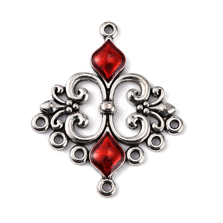 Alloy Enamel Chandelier Component Links ENAM-EA9734Y-2-1