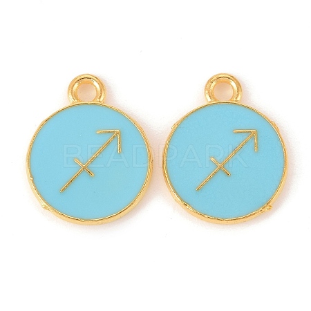 Alloy Enamel Pendants ENAM-S124-01B-16F-1