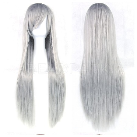 31.5 inch(80cm) Long Straight Cosplay Party Wigs OHAR-I015-11I-1