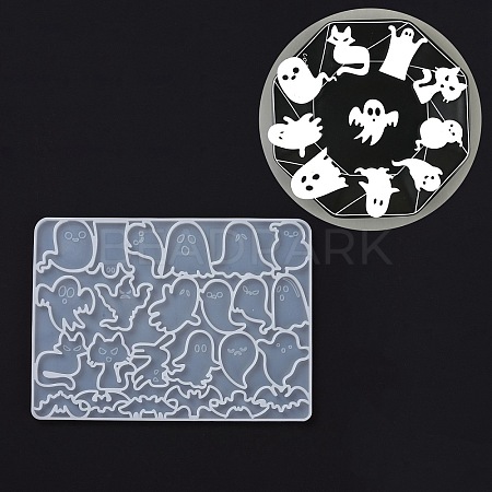DIY Ghost Decoration Silicone Molds DIY-D060-07-1