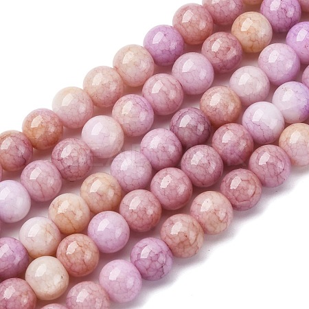 Ombre Effect Dyed Glass Beads Strands GLAA-T031-01O-10-1