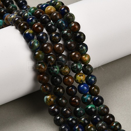 Natural Azurite Beads Strands G-P568-A02-01-1