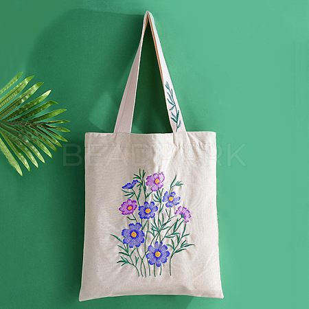 DIY Canvas Bag 3D Embroidery Kits SENE-PW0009-14F-1