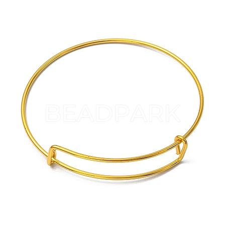 Adjustable Iron Expandable Bangle Making BJEW-YW0001-06G-1