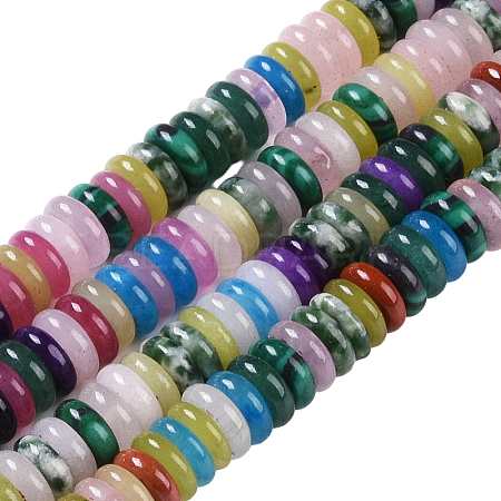 1 Strand Natural & Synthetic Mixed Stone Beads Strands G-PA0002-18-1