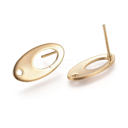 304 Stainless Steel Stud Earring Findings LS-X-STAS-E482-01G-1
