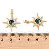 Rack Plating Brass Micro Pave Cubic Zirconia Pendants X-KK-C037-05G-3