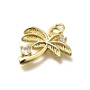 Brass Micro Pave Cubic Zirconia Pendants KK-C090-12G-2