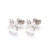 304 Stainless Steel Stud Earrings EJEW-L227-081P-2