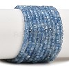 Natural Devil Blue Aquamarine Beads Strands G-B175-C02-2x2mm-2