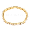 Brass Pave Clear Cubic Zirconia Tennis Bracelets for Women KK-CBA68DA-08G-4