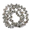 Transparent Electroplate Glass Beads Strands EGLA-F152A-FR05-4