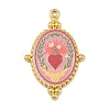 Printed 304 Stainless Steel Pendants STAS-P419-12G-03-1