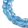 Opaque Solid Color Electroplate Glass Beads Strands EGLA-N013-P10mm-B10-3