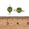 SHEGRACE Brass Pave Cubic Zirconia Flat Round Connector Charms XGRQ2O414-435D-P-3