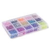 600Pcs 15 Colors Drawbench Transparent Glass Beads GLAD-SZ0001-03-5
