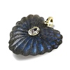 Natural Labradorite Carved Pendants G-C276-01G-10-2