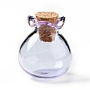 Lucky Bag Shape Glass Cork Bottles Ornament LS-AJEW-A039-02F-1