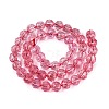 Crackle Transparent Glass Beads Strands GLAA-Q108-02A-10-2