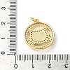 Rack Plating Brass Cubic Zirconia Pendants KK-K385-082G-01-3