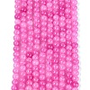 Ombre Effect Dyed Crackle Glass Beads Strands GLAA-Q106-01A-B20-2