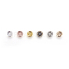 Brass Rhinestone Spacer Beads RB-JP0002-12-NF-3