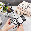 Cute Mini Plastic Foldable Chair DJEW-WH0015-79B-4