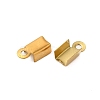 Ion Plating(IP) 304 Stainless Steel Folding Crimp Cord Ends FIND-Q118-01G-03-2