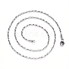 304 Stainless Steel Coreana Chain Necklace NJEW-S420-006B-P-2