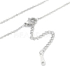 Brass Cable Chain Necklaces NJEW-U008-06P-2