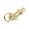 Brass Micro Pave Cubic Zirconia Charms ZIRC-F131-16G-05-3