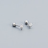 Star 925 Sterling Silver Pave Cubic Zirconia Cartilage Earrings FS-WG250FB-01-1