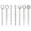 10Pcs Tibetan Style Alloy Cabochon Setting TIBE-ME0001-08-1
