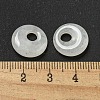 Natural White Jade Donut/Pi Disc Charms G-G142-02S-3