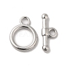 Non-Tarnish 304 Stainless Steel Toggle Clasps LS-STAS-H212-19P-1