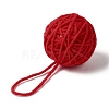 Yarn Knitted Christmas Ball Ornaments AJEW-P106-01A-3
