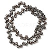Electroplate Glass Beads Strands EGLA-D030-17G-2