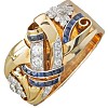 Flower Brass Micro Pave Clear Cubic Zirconia Finger Rings FS-WGA7D1C-04-2
