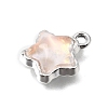 UV Plating Alloy and Glass Pendants GL-CBA6CEF-01P-2