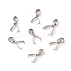 201 Stainless Steel Pendant Pinch Bails STAS-P223-16P-A-3